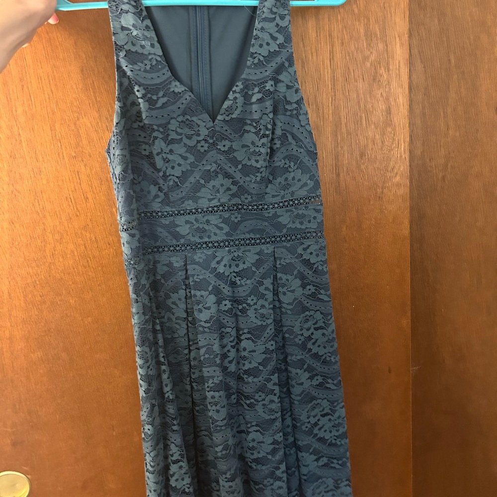 Francesca's Collections Lace Midi Dress - Teal